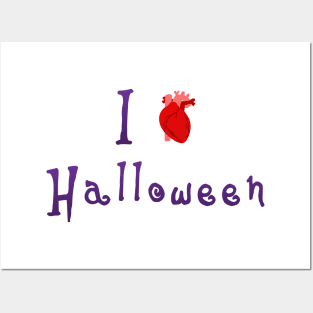 I Love Halloween - Human Heart Posters and Art